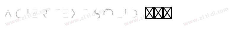 Acier Text Solid字体转换